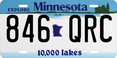 MN license plate 846QRC