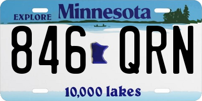 MN license plate 846QRN