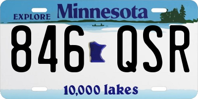 MN license plate 846QSR