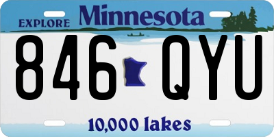 MN license plate 846QYU