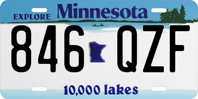 MN license plate 846QZF