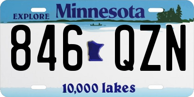 MN license plate 846QZN
