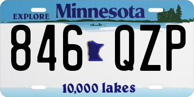MN license plate 846QZP