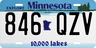 MN license plate 846QZV