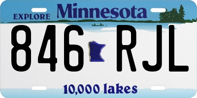 MN license plate 846RJL