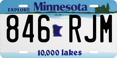 MN license plate 846RJM