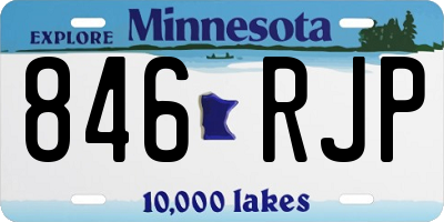 MN license plate 846RJP