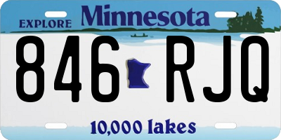MN license plate 846RJQ
