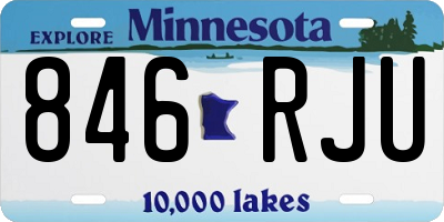 MN license plate 846RJU