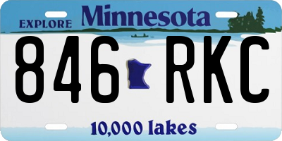 MN license plate 846RKC