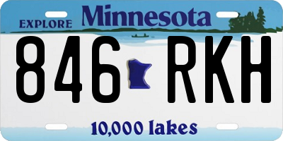 MN license plate 846RKH