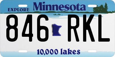MN license plate 846RKL