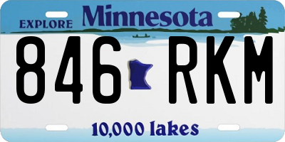 MN license plate 846RKM