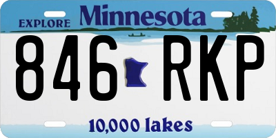MN license plate 846RKP