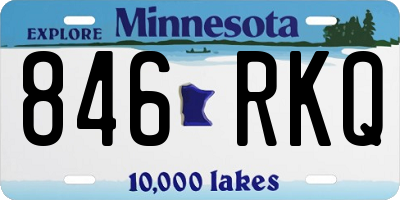 MN license plate 846RKQ