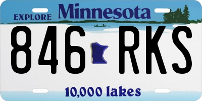 MN license plate 846RKS