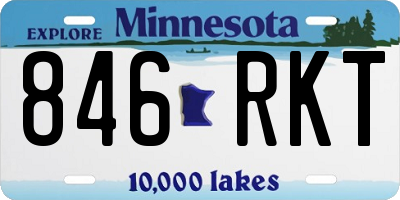 MN license plate 846RKT