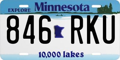 MN license plate 846RKU