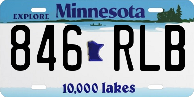 MN license plate 846RLB