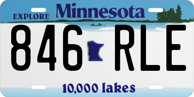 MN license plate 846RLE