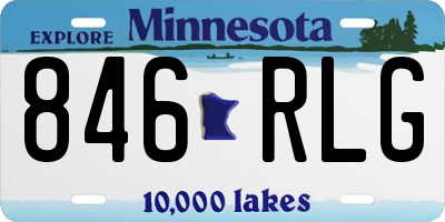 MN license plate 846RLG