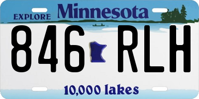 MN license plate 846RLH