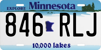 MN license plate 846RLJ