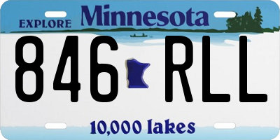 MN license plate 846RLL