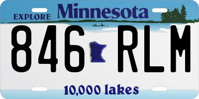 MN license plate 846RLM