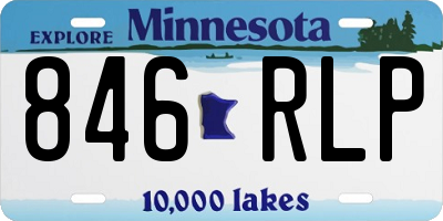 MN license plate 846RLP