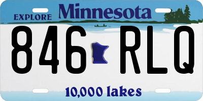 MN license plate 846RLQ