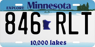 MN license plate 846RLT