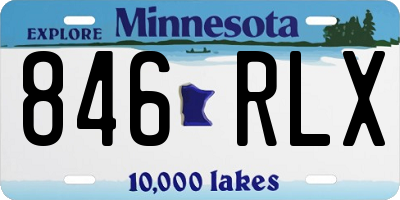 MN license plate 846RLX