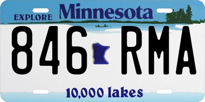 MN license plate 846RMA
