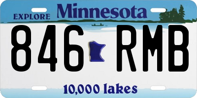 MN license plate 846RMB
