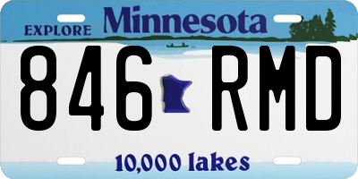MN license plate 846RMD