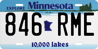MN license plate 846RME