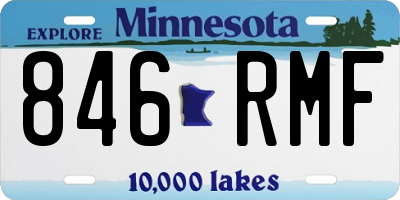 MN license plate 846RMF