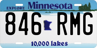 MN license plate 846RMG