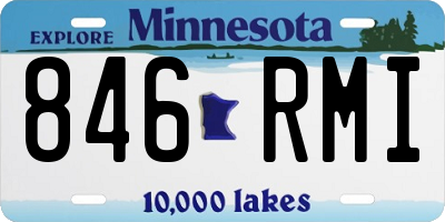 MN license plate 846RMI