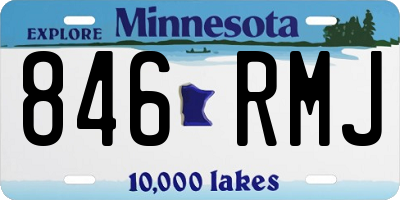MN license plate 846RMJ
