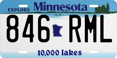 MN license plate 846RML