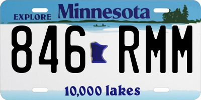 MN license plate 846RMM