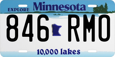 MN license plate 846RMO