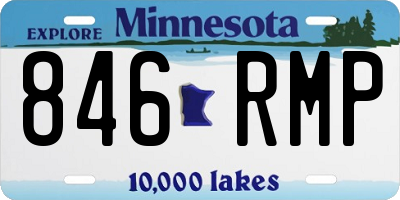 MN license plate 846RMP