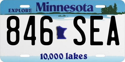 MN license plate 846SEA