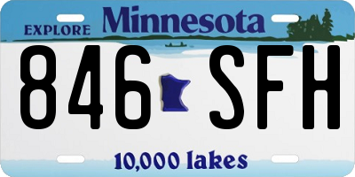 MN license plate 846SFH