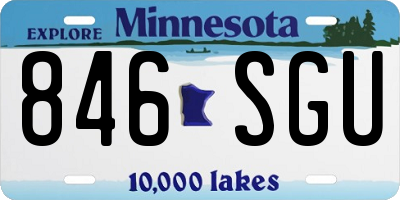 MN license plate 846SGU
