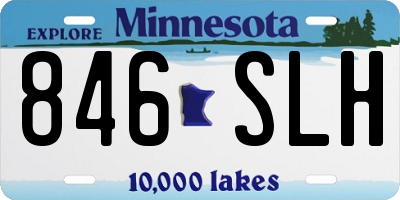 MN license plate 846SLH