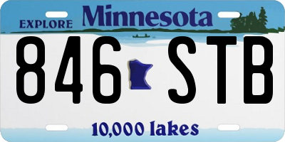 MN license plate 846STB